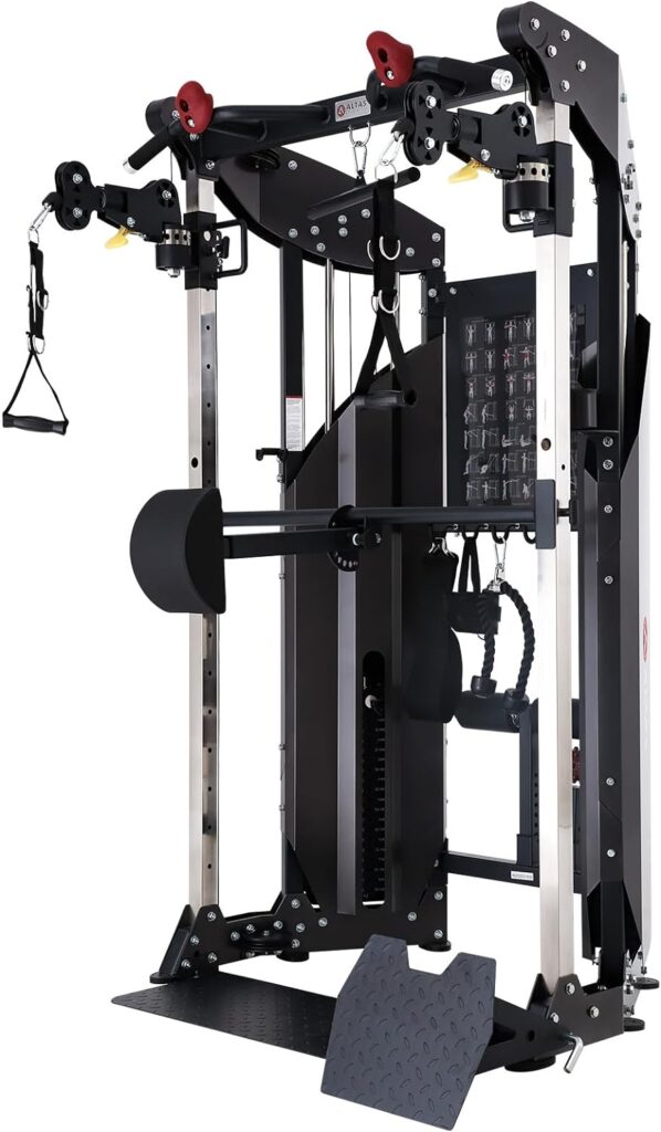 ALTAS Strength AL-3075 Multi Function Trainer Exercise Machine Black Workout Light Commercial Fitness Equipment