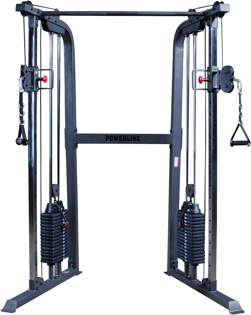 Powerline by Body-Solid PFT100 Functional Trainer Cable Machine, Dual 160 Lb. Weight Stacks