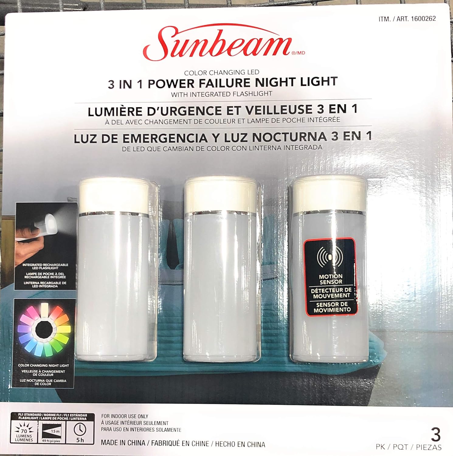 Sunbeam 3 in 1 Power Failure Night Light Review